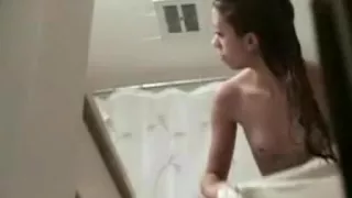 my sexy girlfriend  was done with the shower