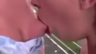 Pretty brunette milf wife don't care is a public place and suck cock,!holy fuck!