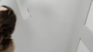 Sexy brunette hottie stripping on cam