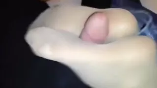 Sexy pantyhose footjob