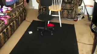 Shaking that round booty with pleasure