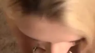 Skinny blonde in bed