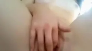 Slim brunette jeks her pussy