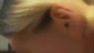 So sexy blonde girlfriend is completely dominated by his friend cock