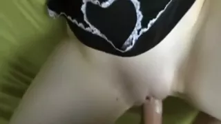 So sexy brunette blindfold wife suck cock then awesome fucking session