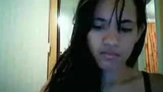 So sexy venezuelan brunette female make awesome webcam fun in home