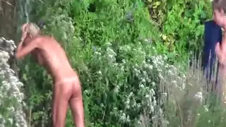 Somewhere in the nature were naked people