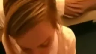 This amateur guy came in her mouth after great sex