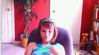 19yo stickam girl 'shallneverbebroken' teases naked on a chair