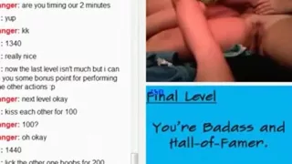 2 19yo girls 'jozie' and 'kailey' are determined to break the highscore on omegle