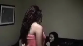 3 hot latina girls have lesbian sex on the sofa