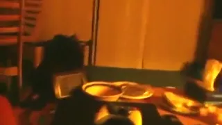 American girl sucks her bf's cock, masturbates and rides him on the sofa.