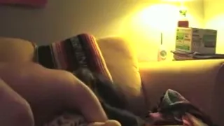 asian american girl fucks her white boyfriend  on the sofa and gets a facial