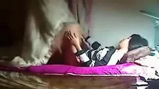 Asian girl couple morning sex