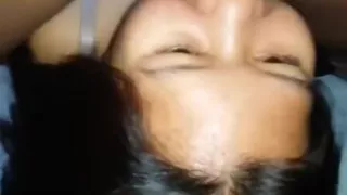 Asian girl gets fed with some dick