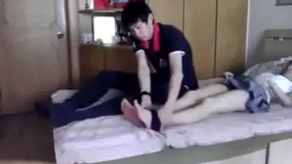 asian girl has an upskirt missionary quickie with her boyfriend 