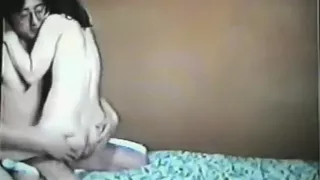 Asian girl has oral, cowgirl, missionary and doggystyle sex with her nerdy bf.