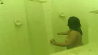 Bad boys hid a cam in the girl's lockerroom showers