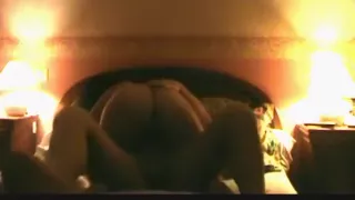 Big booty brunette rides her man and lets him eat out her pussy