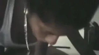 Black girl sucks her bf's cock pov on the bed