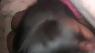 black girl sucks off her white boyfriend  and gives a rimjob