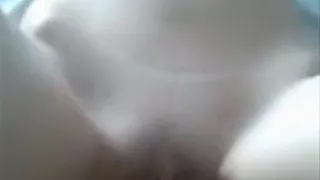 Blindfolded girl gives a messy blowjob, rides cock pov and gets fingered.