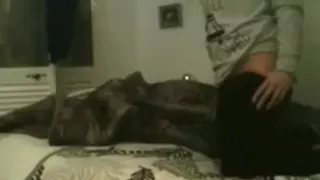 Blonde girl has a spoonfucking and froggystyle quickie