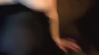 Blonde milf blows her husband's cock pov