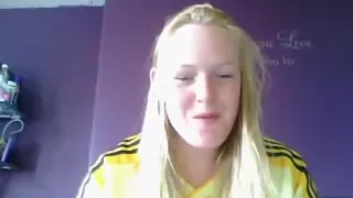 Blonde uk soccer girl shows off how she satisfied her cunt with a toy