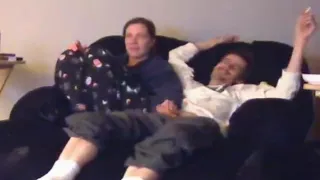 bored brunete usa girl gives her boyfriend  a handjob and fucks him cowgirl and missionary style on the sofa