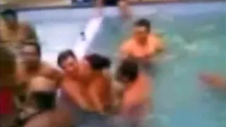 Brazillian pool party going crazy