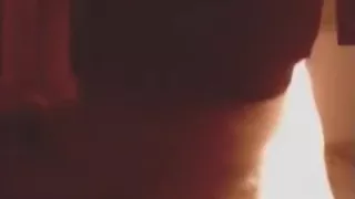 Brunette girl with big booty has missionary, doggystyle and cowgirl sex with creampie on her bed.