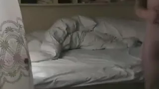 Brunette has missionary, cowgirl and doggystyle sex on the bed.2