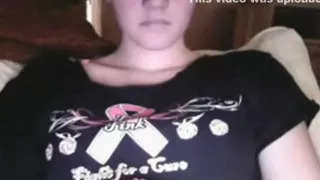 busty girl has cybersex with her boyfriend  and fingers her massive hairy pussy