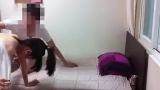 Chinese forbidden sex. student fucks her teacher in her dorm !!!