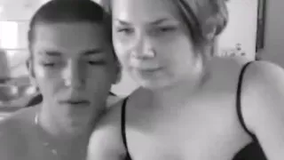 Cool' guy convinces his naive girl gf to fuck online and make his friends jealous