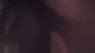 Cute brunette girl pov blowjob in the bedroom