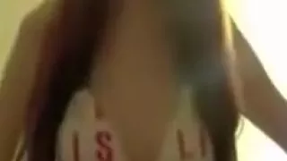 cute girl gives her boyfriend  a pov teasing handjob