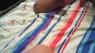 Cute girl licks her bf's balls, does the condom trick with her mouth and has doggystyle sex.