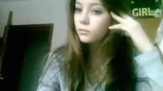 Cute girl plays with her small tits and trimmed pussy