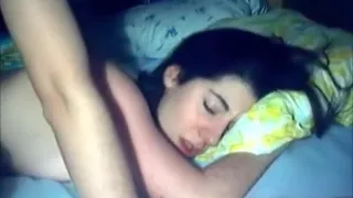 Cutie sucks cock, rubs her pussy wet and has intercourse.