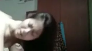 Damn !!! this asian cutie can ride some cock with that hairy pussy of hers !!!