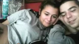 dude convinces his girl girlfriend  to fuck online on omegle