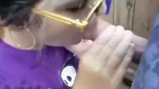 Emo girl sucks her bf's cock in the garden pov