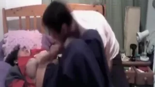 Fat mature latin couple missionary and cowgirl sex with creampie