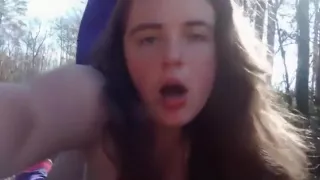 Fuck me, daddy !!! hard, fast, deep and anal !!! roleplay sex in the forest.