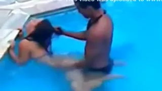 Fucking in the pool and shower, while her friends watchover ? this girl slut doesn't give a shit !!!