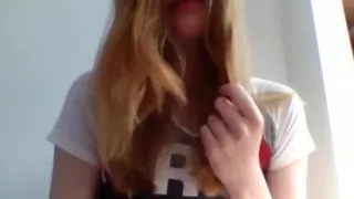 Ginger girl with an amazing body gets a shocking orgasm