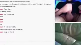 girl has cybersex with a stranger on omegle and masturbates with a hairbrush