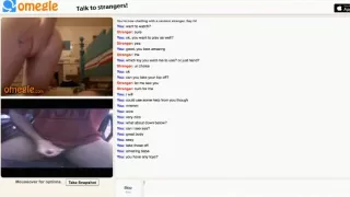 girl has cybersex with a stranger on omegle and talks dirty